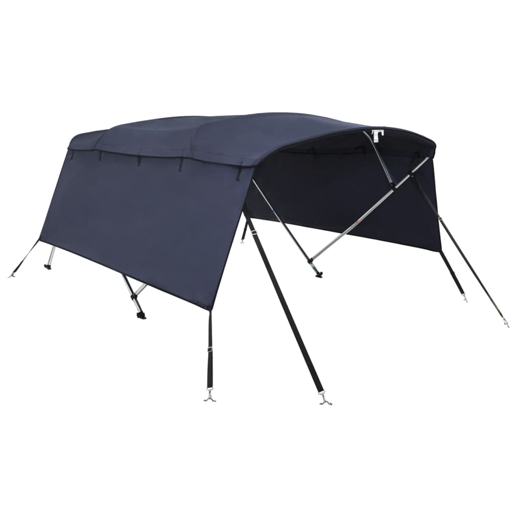 vidaXL Bimini ze ściankami z siatki, 4 pałąki, 243x(185-198)x137 cm