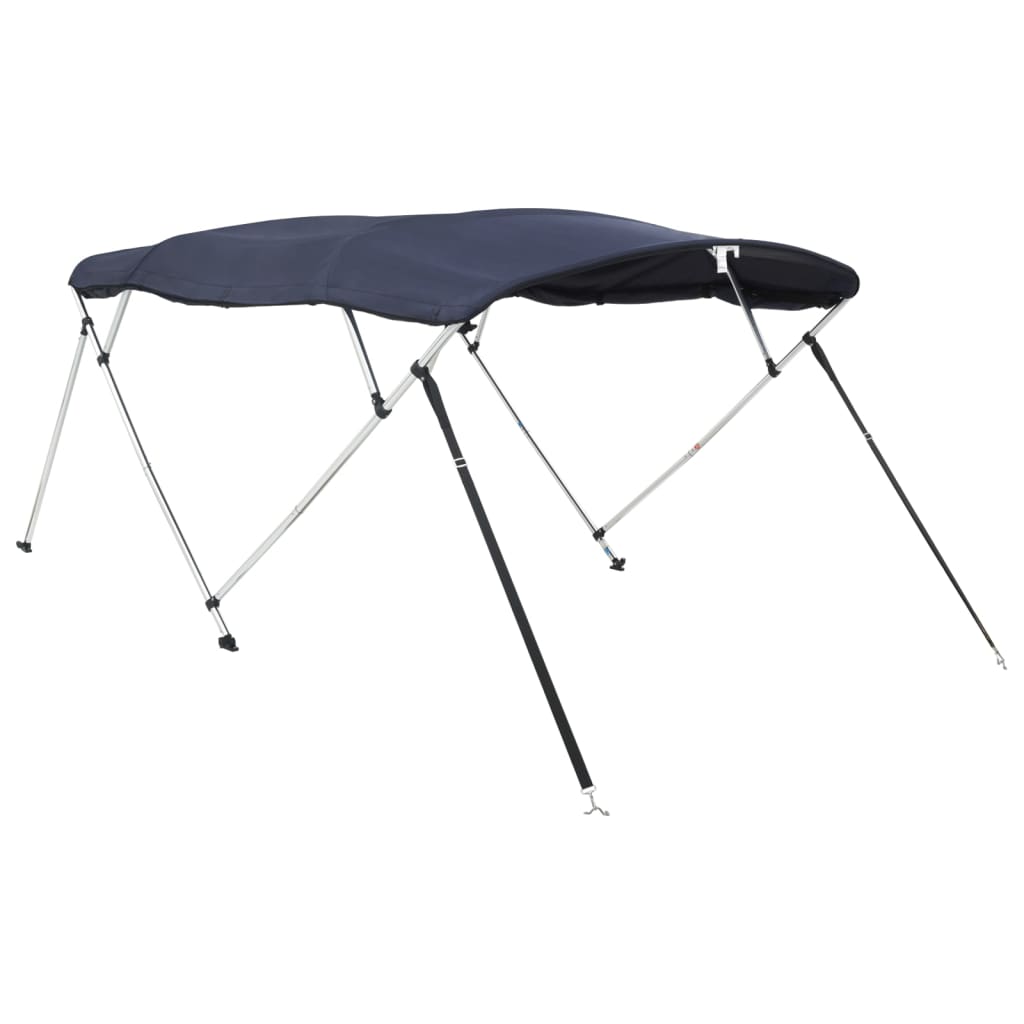 vidaXL Bimini ze ściankami z siatki, 4 pałąki, 243x(185-198)x137 cm