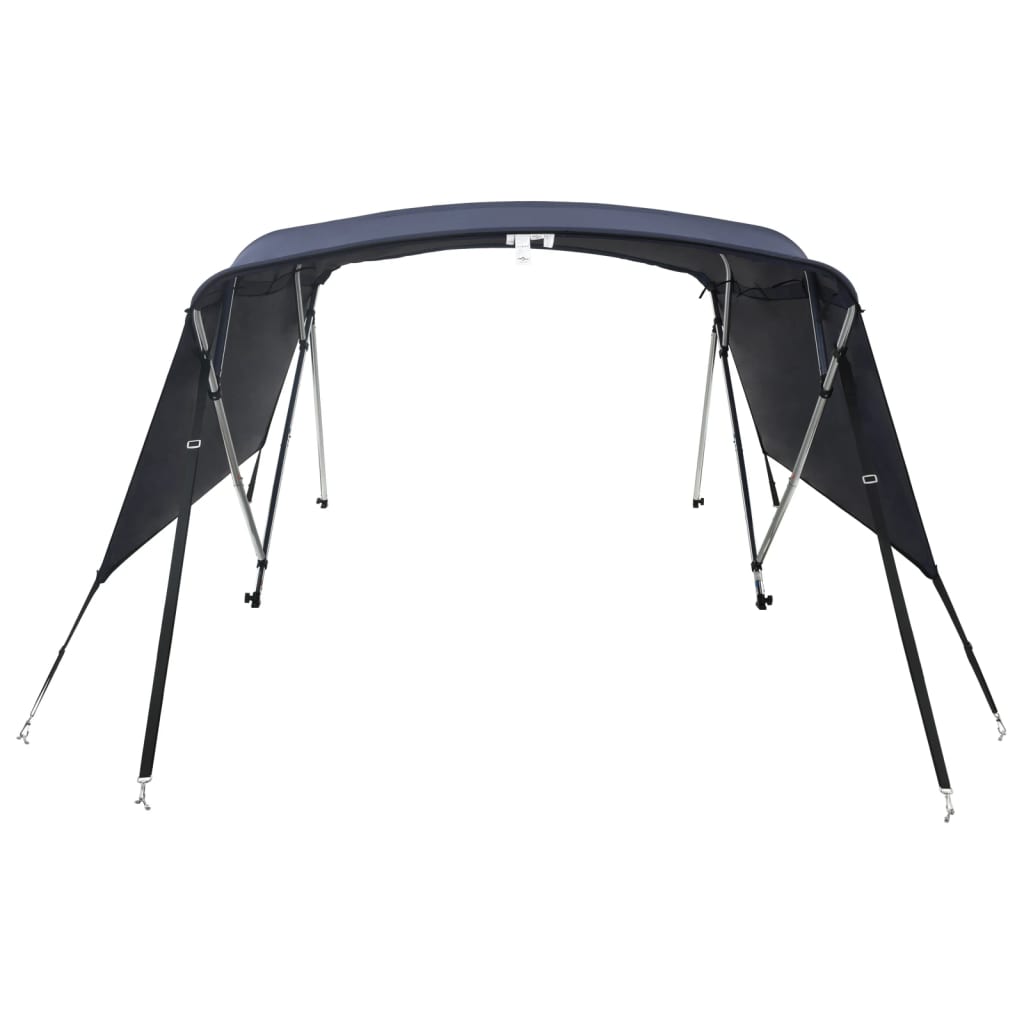 vidaXL Bimini ze ściankami z siatki, 4 pałąki, 243x(200-213)x137 cm