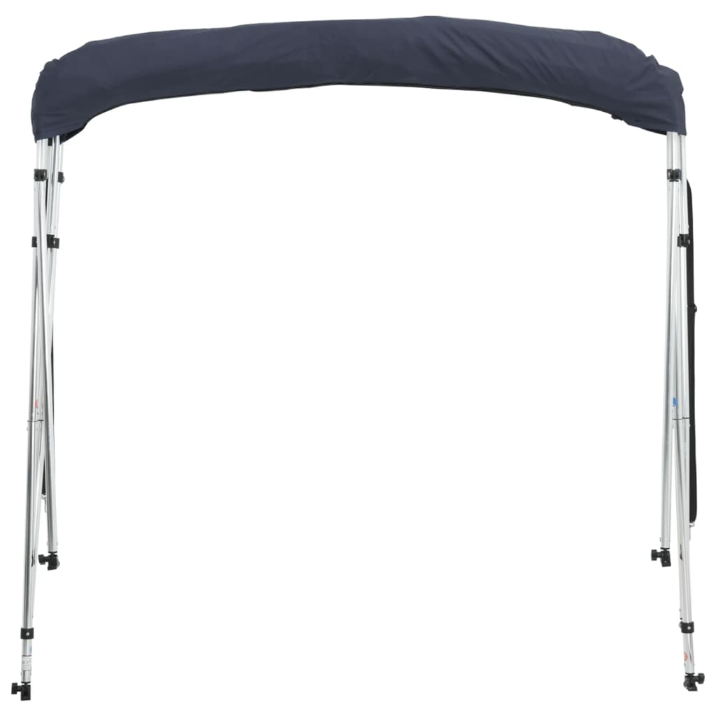 vidaXL Bimini ze ściankami z siatki, 4 pałąki, 243x(200-213)x137 cm