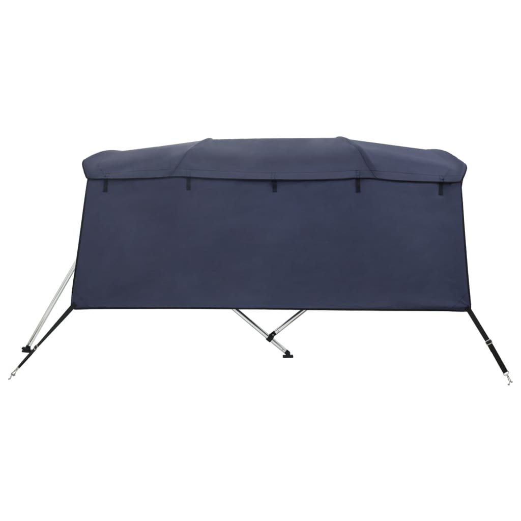 vidaXL Bimini ze ściankami z siatki, 4 pałąki, 243x(200-213)x137 cm