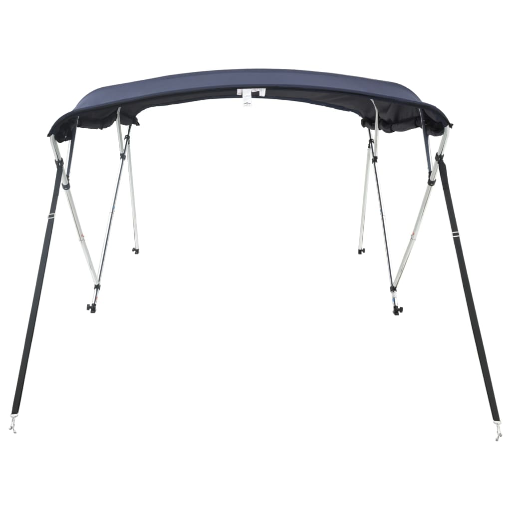 vidaXL Bimini ze ściankami z siatki, 4 pałąki, 243x(230-244)x137 cm