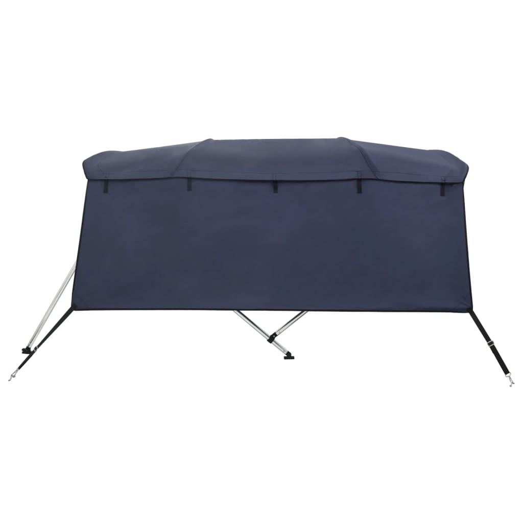 vidaXL Bimini ze ściankami z siatki, 4 pałąki, 243x(230-244)x137 cm