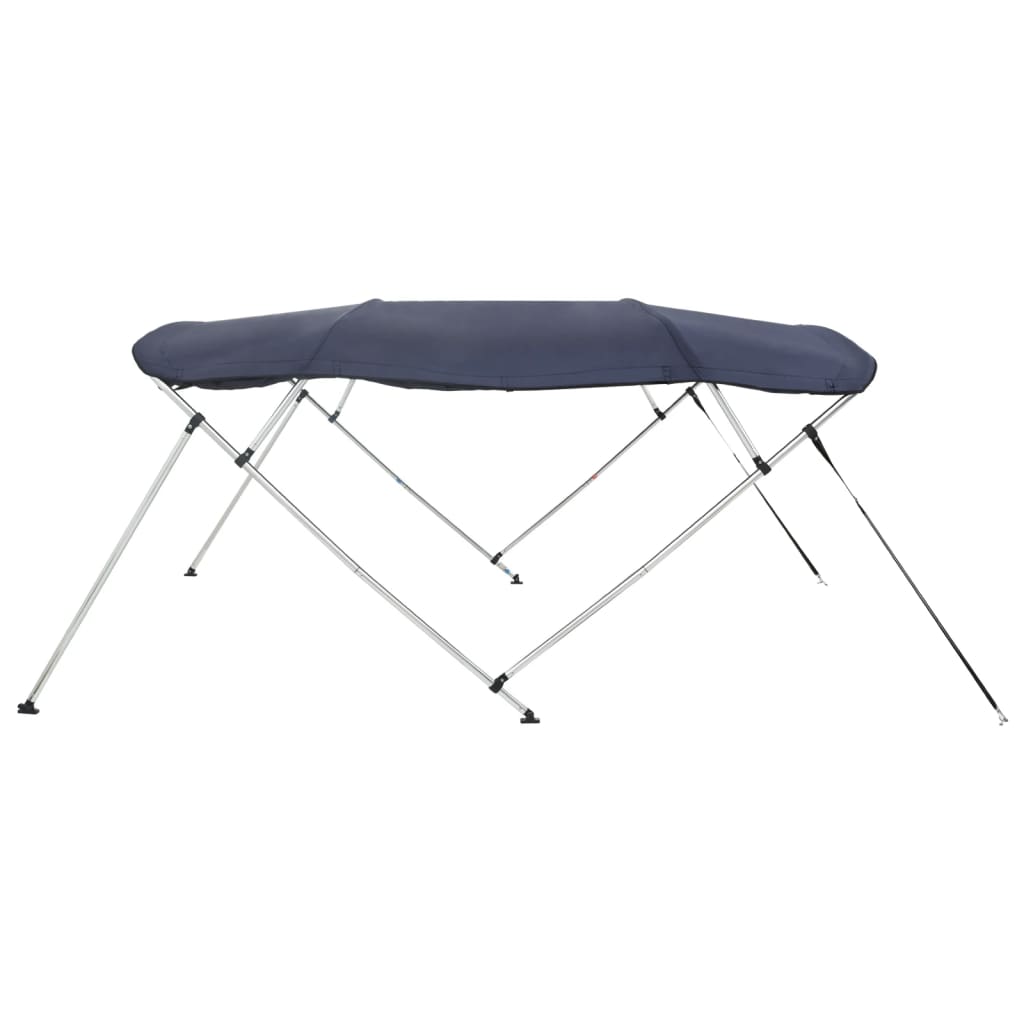 vidaXL Bimini ze ściankami z siatki, 4 pałąki, 243x(230-244)x137 cm