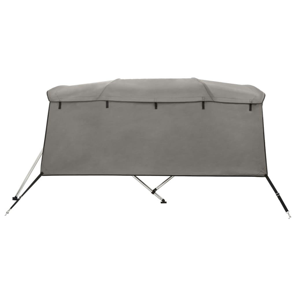 vidaXL Bimini ze ściankami z siatki, 4 pałąki, 243x(170-182)x137 cm