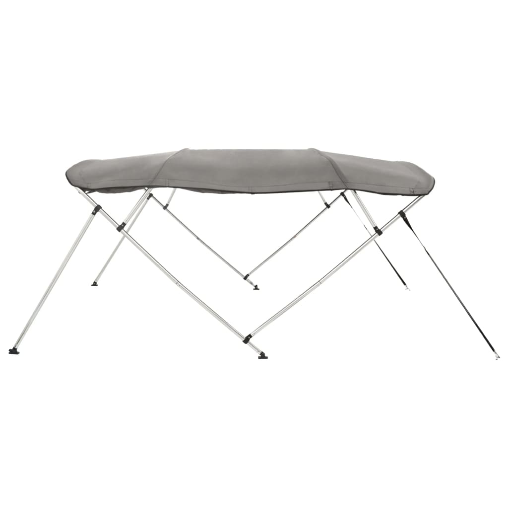 vidaXL Bimini ze ściankami z siatki, 4 pałąki, 243x(170-182)x137 cm