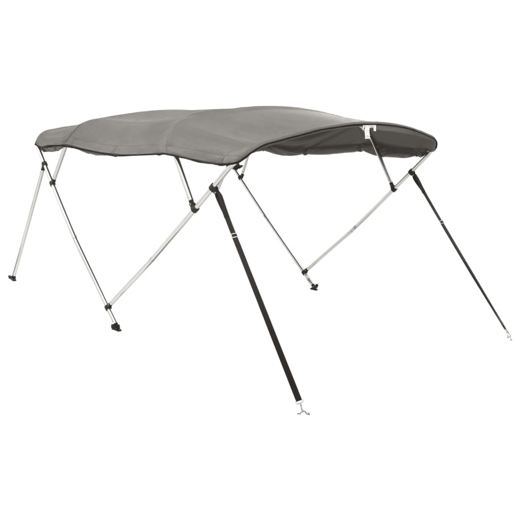 vidaXL Bimini ze ściankami z siatki, 4 pałąki, 243x(185-198)x137 cm