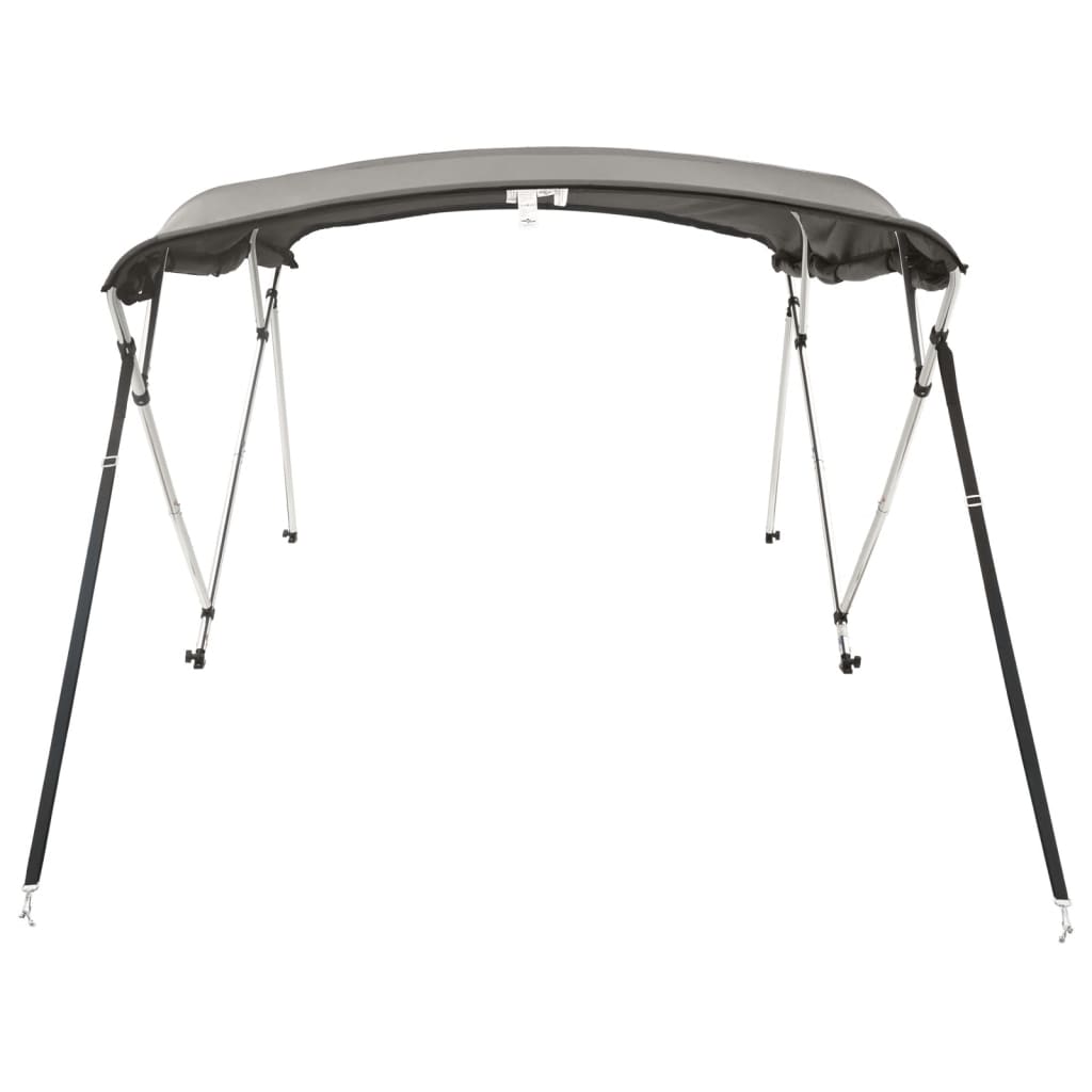 vidaXL Bimini ze ściankami z siatki, 4 pałąki, 243x(185-198)x137 cm