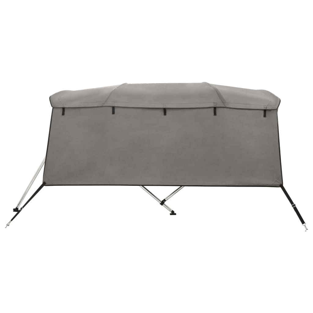vidaXL Bimini ze ściankami z siatki, 4 pałąki, 243x(185-198)x137 cm