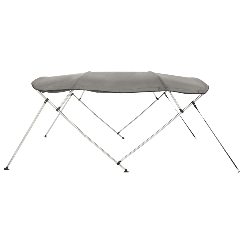 vidaXL Bimini ze ściankami z siatki, 4 pałąki, 243x(185-198)x137 cm