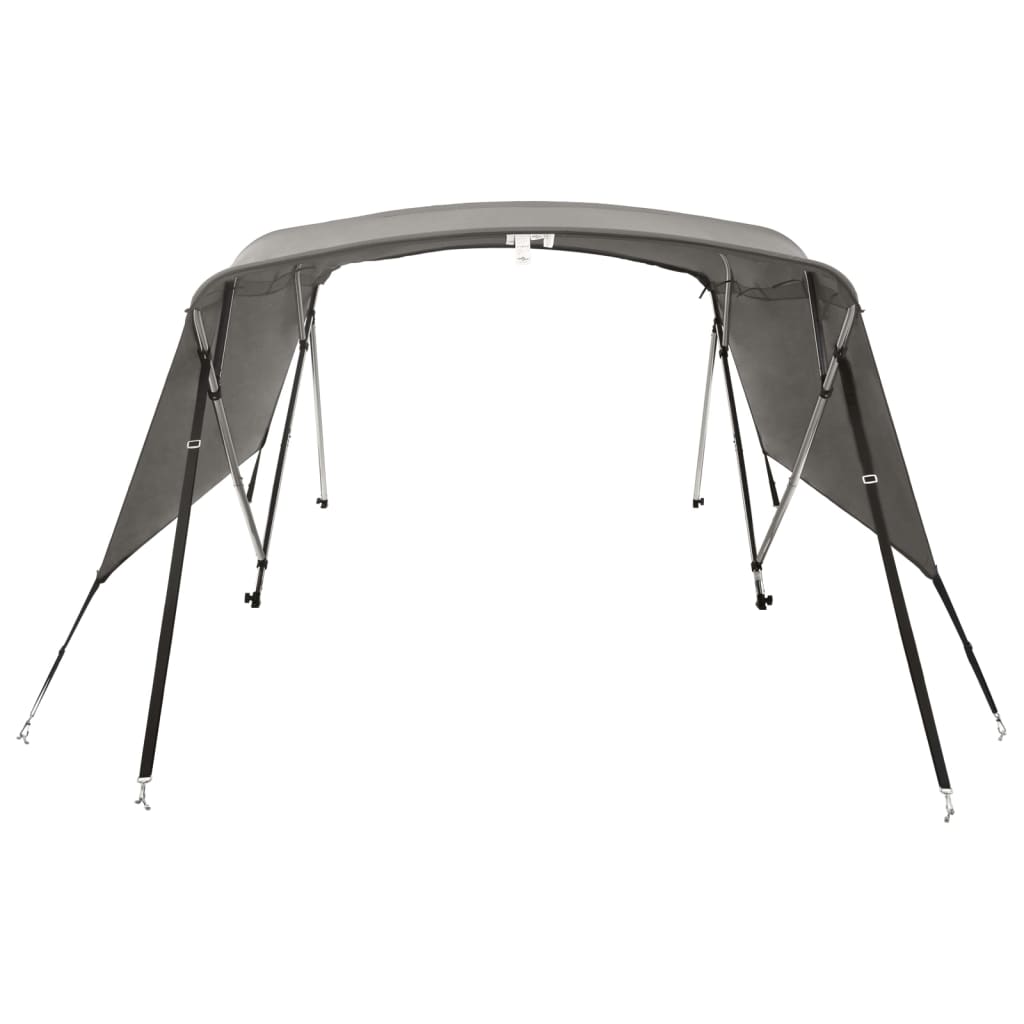 vidaXL Bimini ze ściankami z siatki, 4 pałąki, 243x(200-213)x137 cm