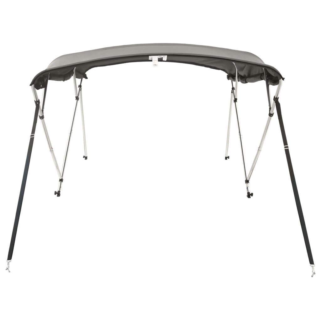 vidaXL Bimini ze ściankami z siatki, 4 pałąki, 243x(200-213)x137 cm