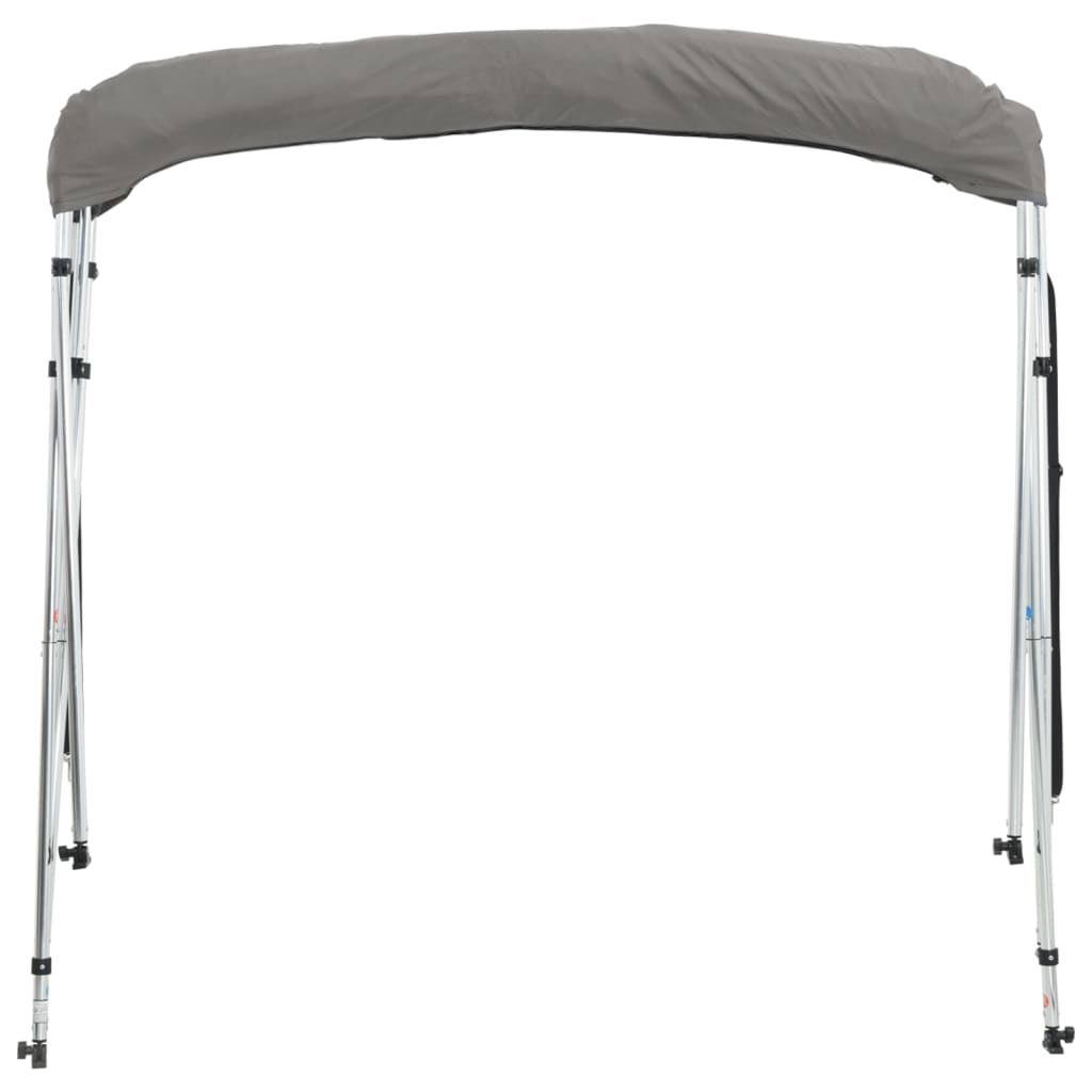 vidaXL Bimini ze ściankami z siatki, 4 pałąki, 243x(200-213)x137 cm