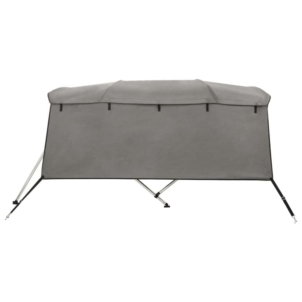 vidaXL Bimini ze ściankami z siatki, 4 pałąki, 243x(200-213)x137 cm