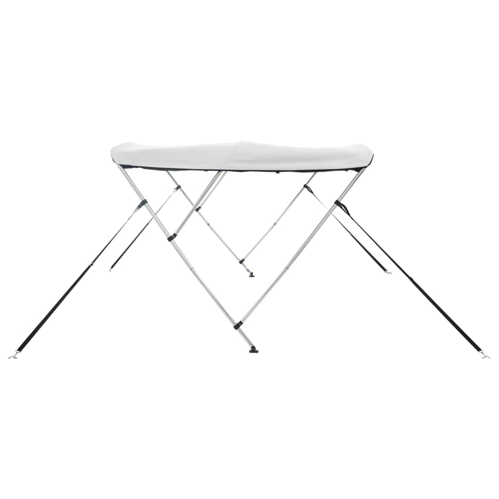vidaXL Bimini z siatkowymi ściankami, 3 pałąki, 183x(137-152)x137 cm