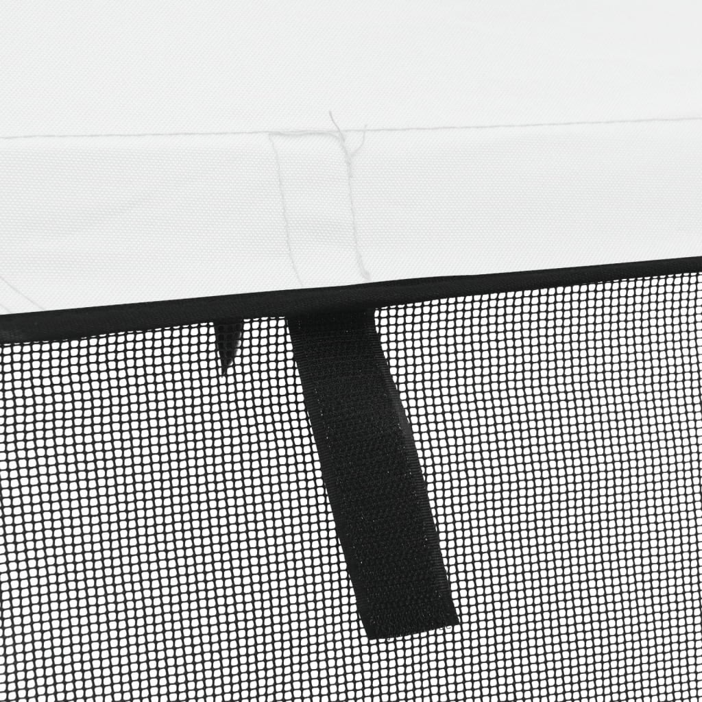 vidaXL Bimini z siatkowymi ściankami, 3 pałąki, 183x(137-152)x137 cm