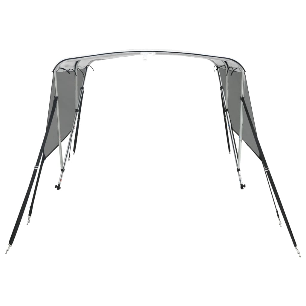 vidaXL Bimini z siatkowymi ściankami, 3 pałąki, 183x(154-167)x137 cm