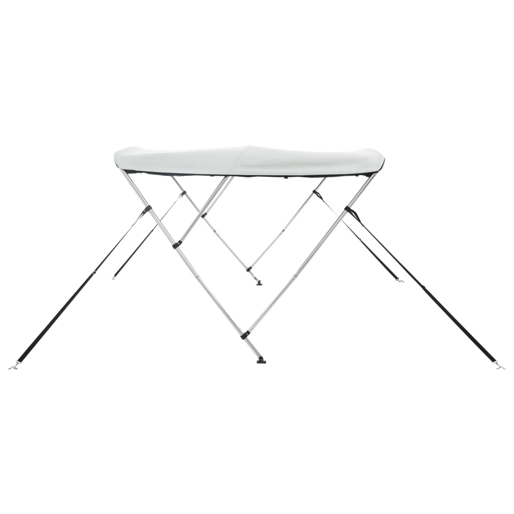 vidaXL Bimini z siatkowymi ściankami, 3 pałąki, 183x(154-167)x137 cm
