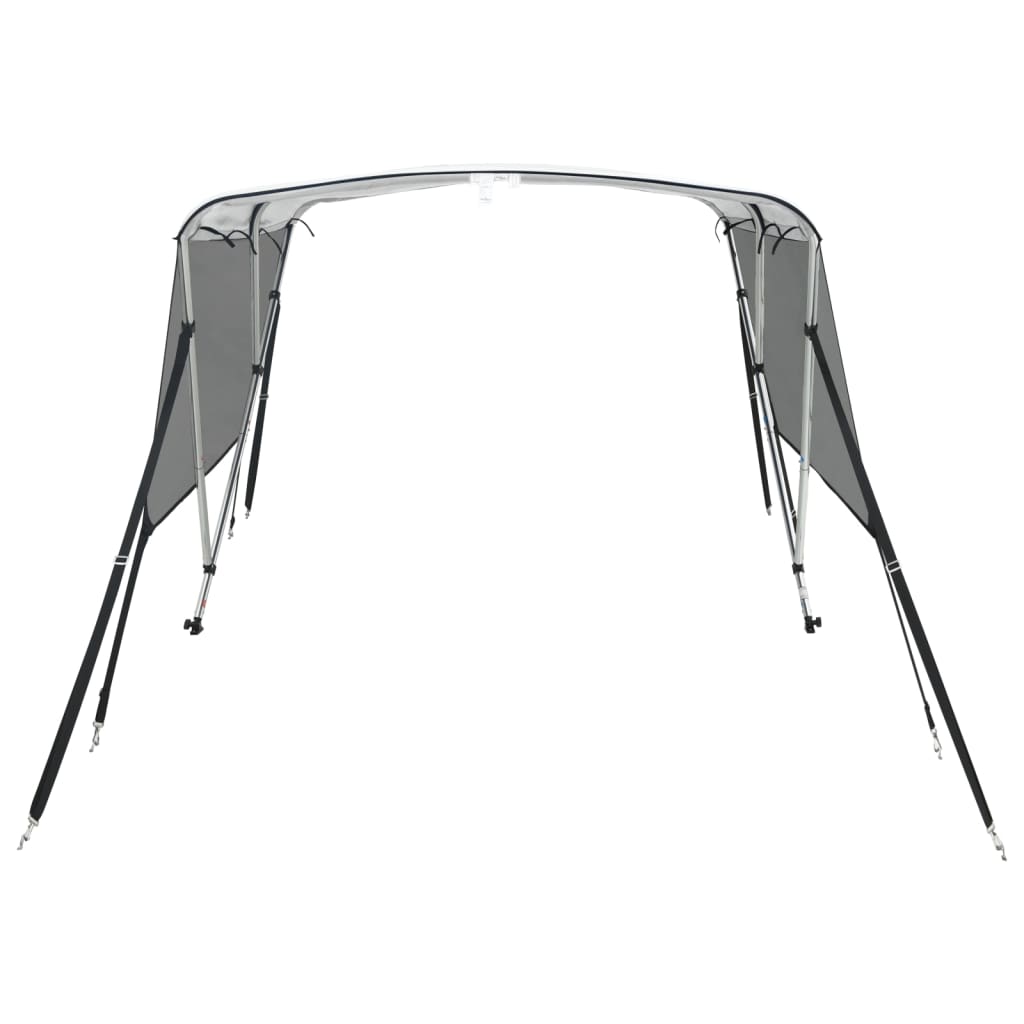 vidaXL Bimini z siatkowymi ściankami, 3 pałąki, 183x(170-182)x137 cm