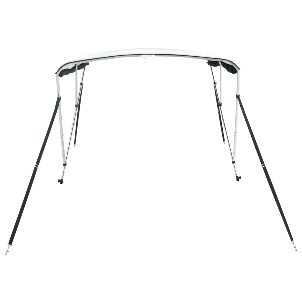 vidaXL Bimini z siatkowymi ściankami, 3 pałąki, 183x(170-182)x137 cm