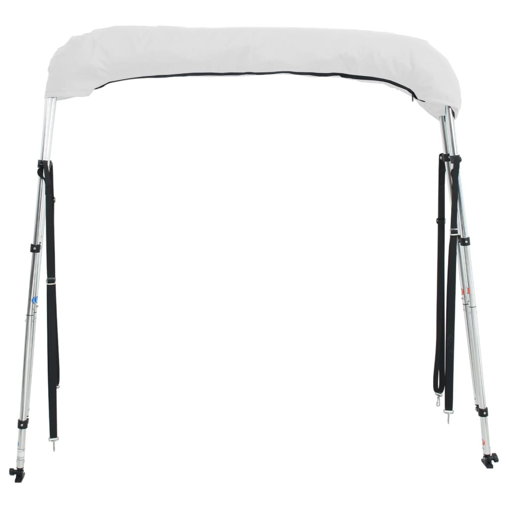 vidaXL Bimini z siatkowymi ściankami, 3 pałąki, 183x(170-182)x137 cm