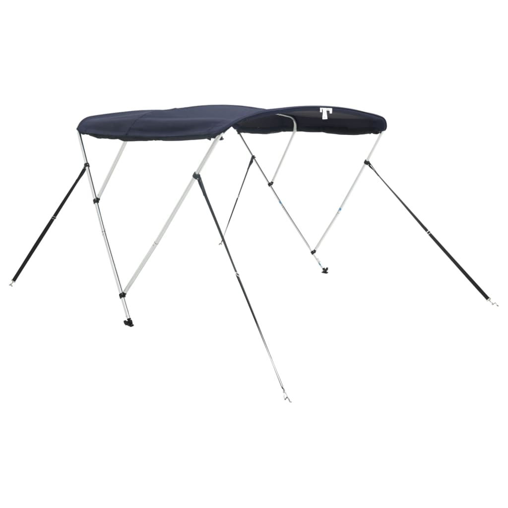 vidaXL Bimini z siatkowymi ściankami, 3 pałąki, 183x(170-182)x137 cm