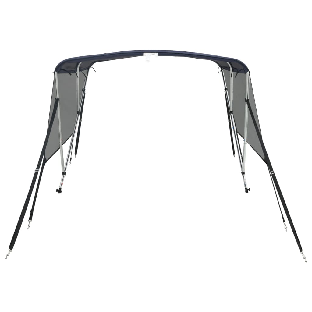 vidaXL Bimini z siatkowymi ściankami, 3 pałąki, 183x(170-182)x137 cm