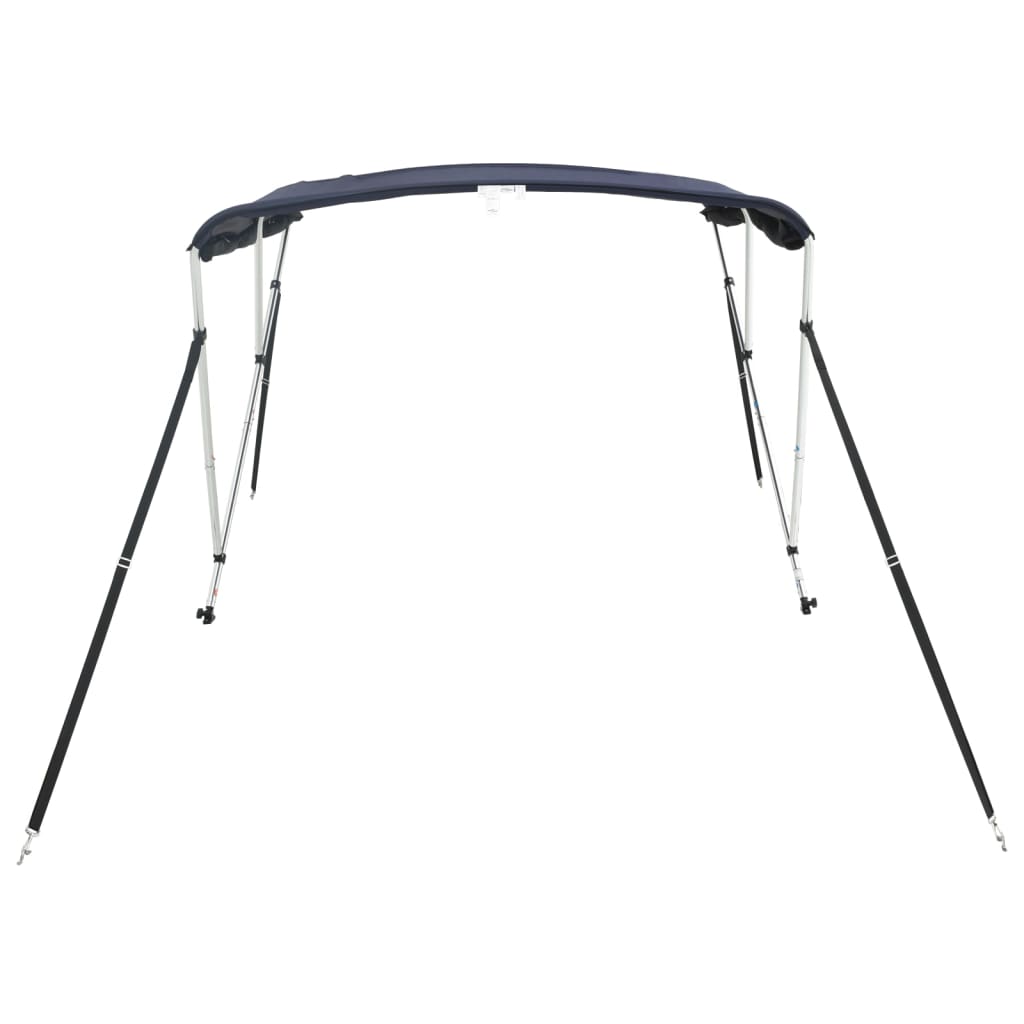 vidaXL Bimini z siatkowymi ściankami, 3 pałąki, 183x(170-182)x137 cm