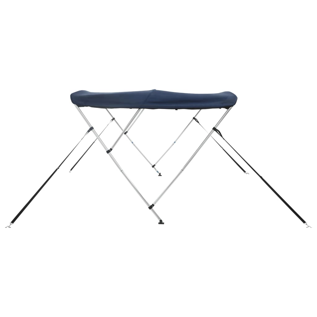 vidaXL Bimini z siatkowymi ściankami, 3 pałąki, 183x(170-182)x137 cm