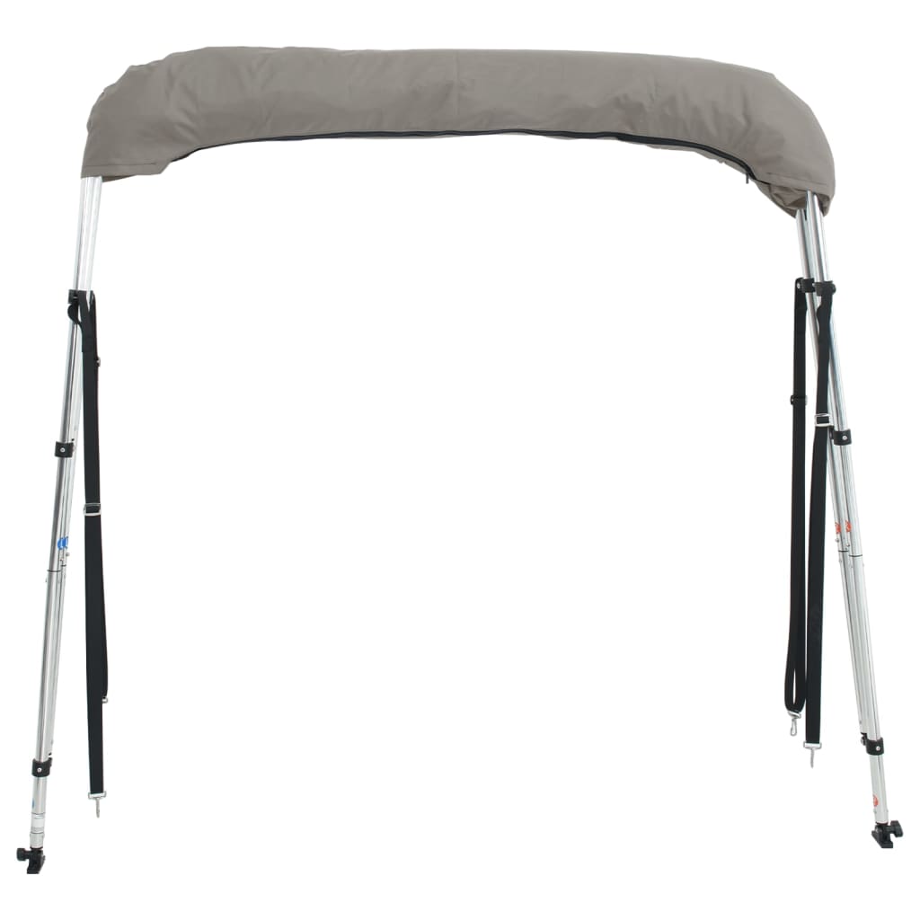 vidaXL Bimini z siatkowymi ściankami, 3 pałąki, 183x(137-152)x137 cm