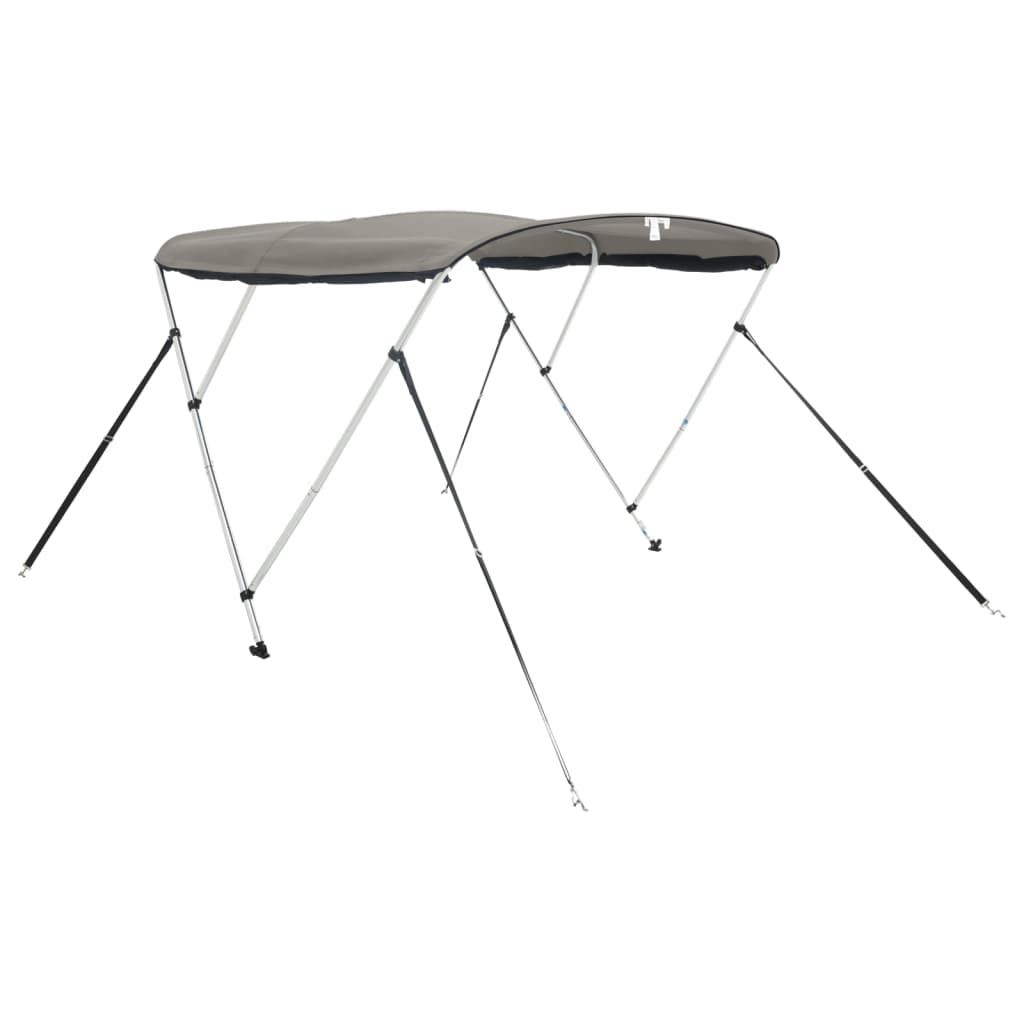 vidaXL Bimini z siatkowymi ściankami, 3 pałąki, 183x(154-167)x137 cm
