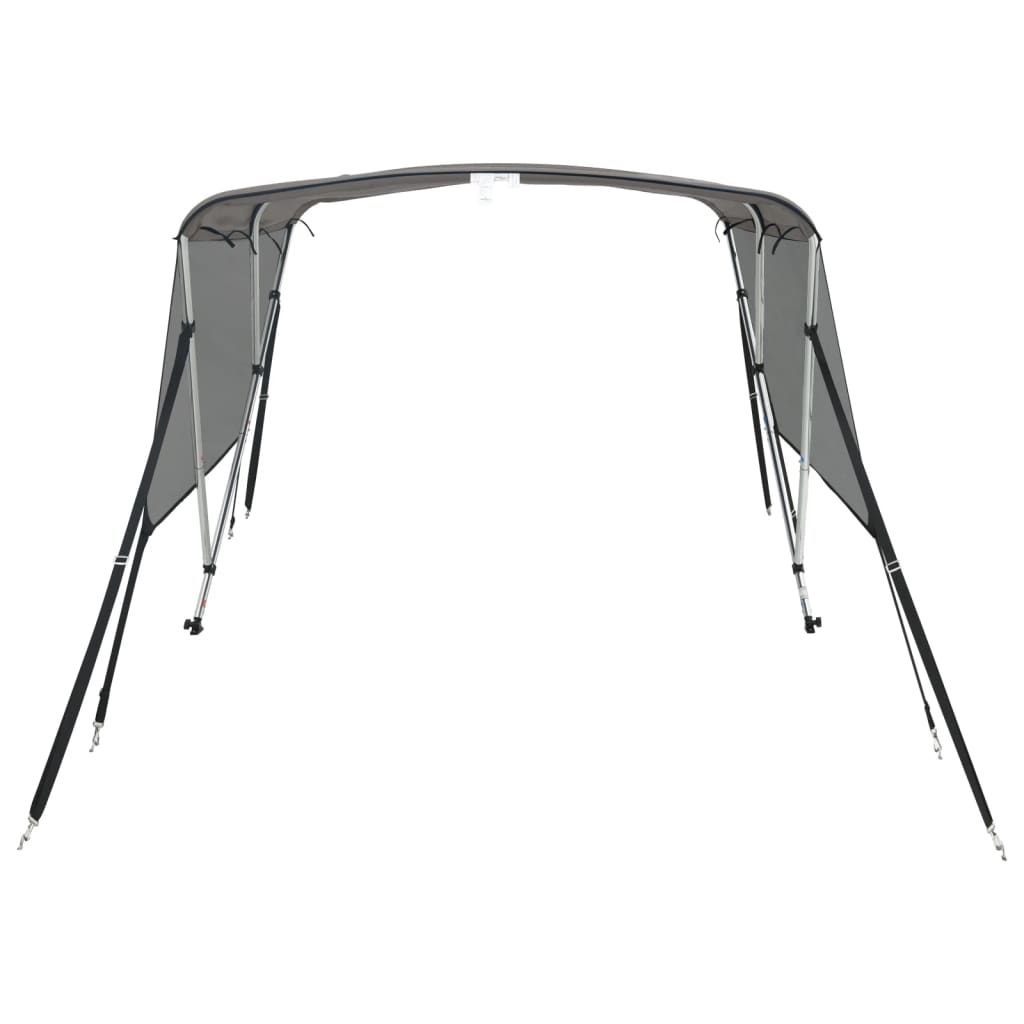 vidaXL Bimini z siatkowymi ściankami, 3 pałąki, 183x(170-182)x137 cm