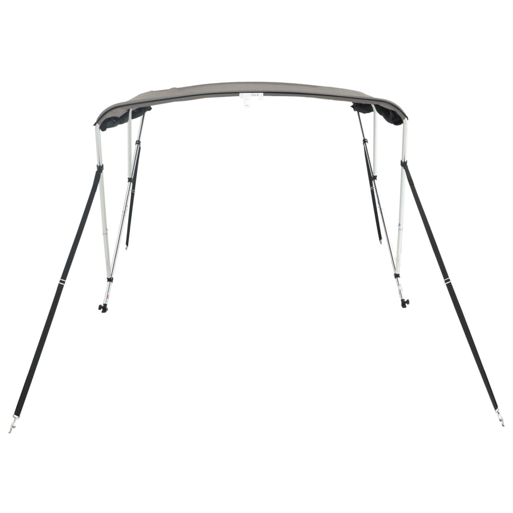 vidaXL Bimini z siatkowymi ściankami, 3 pałąki, 183x(170-182)x137 cm