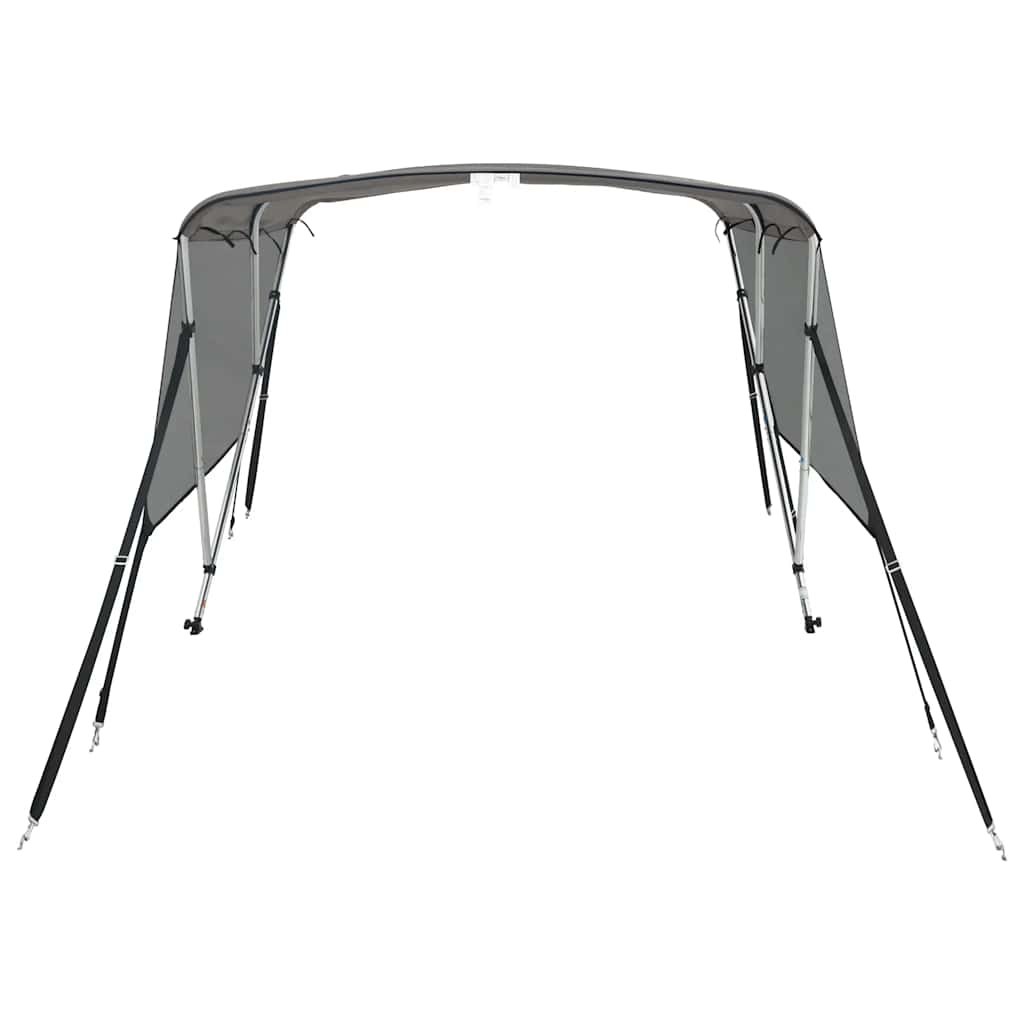vidaXL Bimini z siatkowymi ściankami, 3 pałąki, 183x(185-198)x137 cm