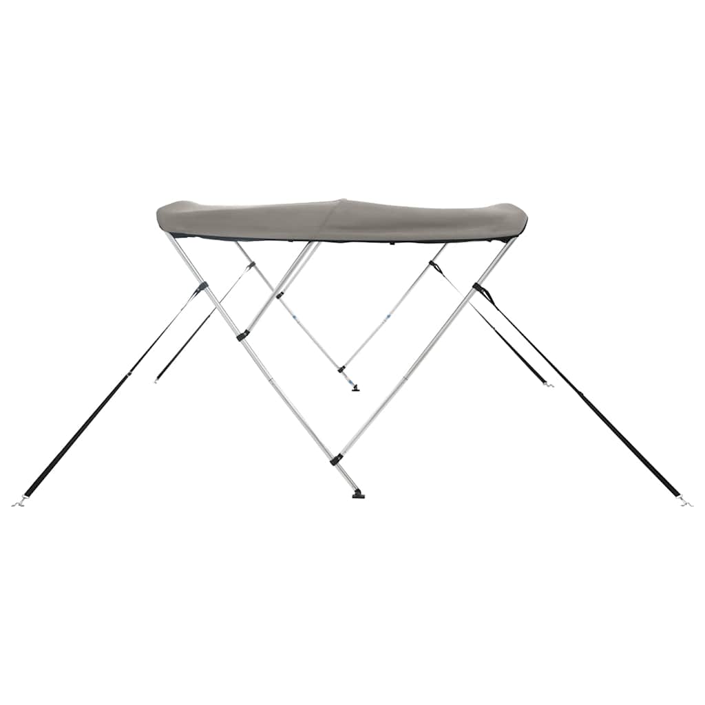 vidaXL Bimini z siatkowymi ściankami, 3 pałąki, 183x(185-198)x137 cm