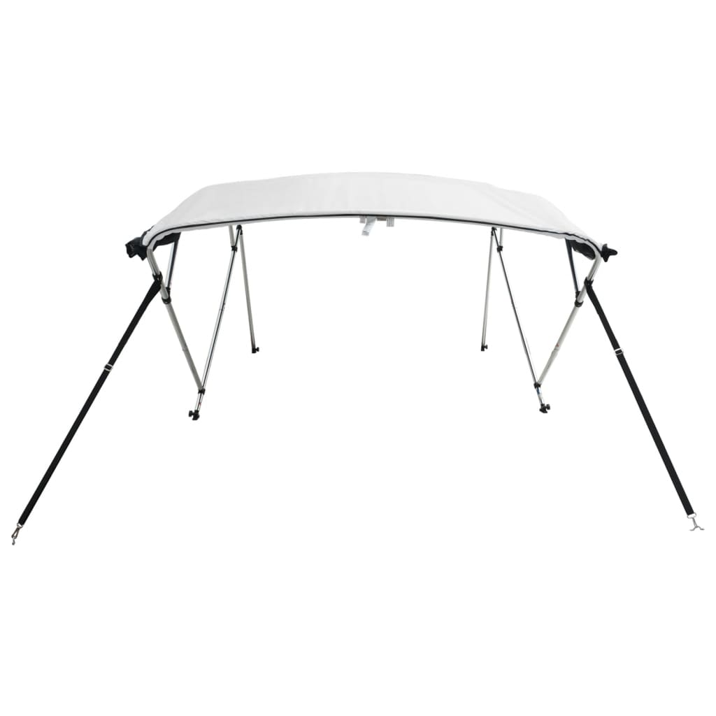 vidaXL Bimini z siatkowymi ściankami, 4 pałąki, 243x(170-182)x137 cm