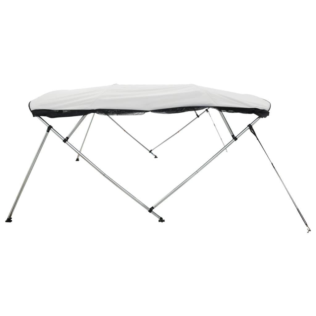 vidaXL Bimini z siatkowymi ściankami, 4 pałąki, 243x(170-182)x137 cm