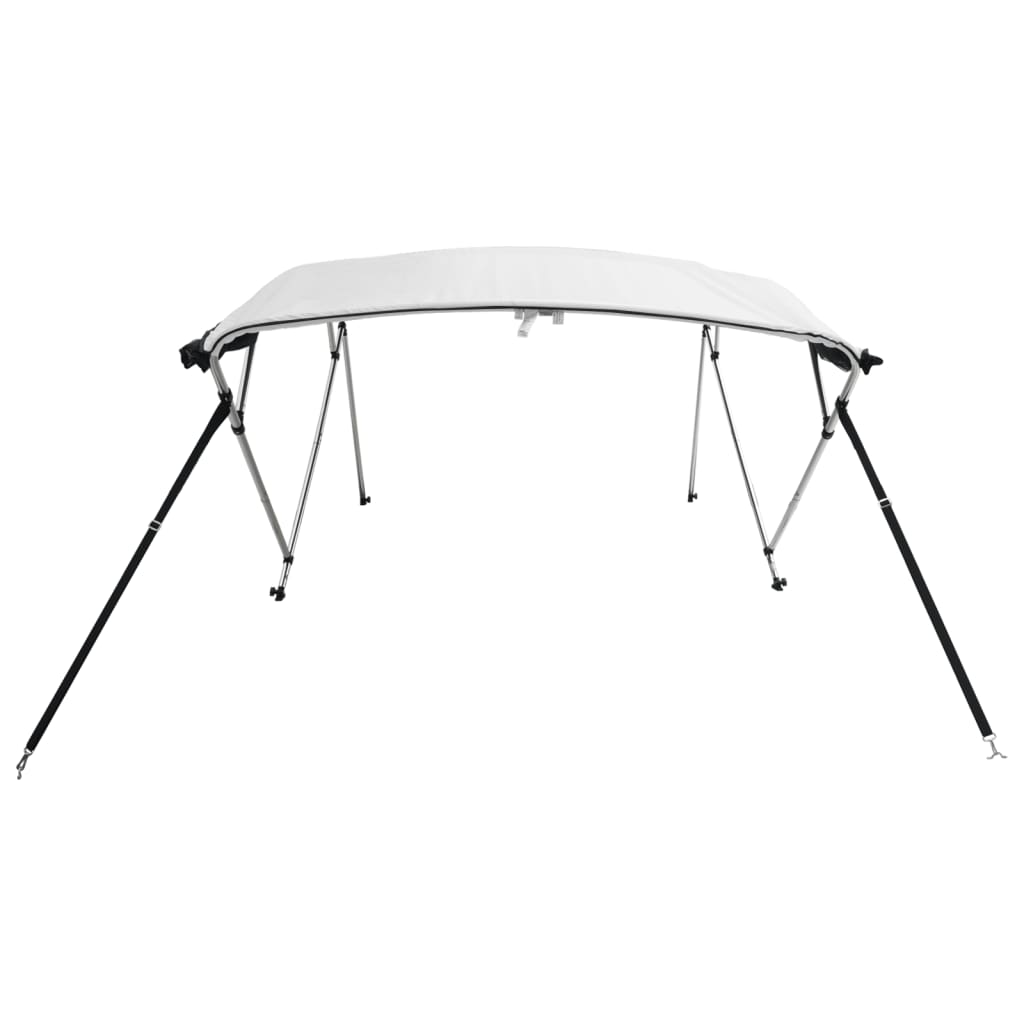 vidaXL Bimini z siatkowymi ściankami, 4 pałąki, 243x(185-198)x137 cm