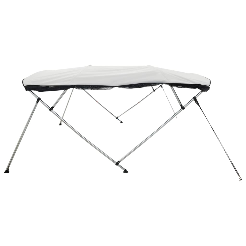 vidaXL Bimini z siatkowymi ściankami, 4 pałąki, 243x(200-213)x137 cm