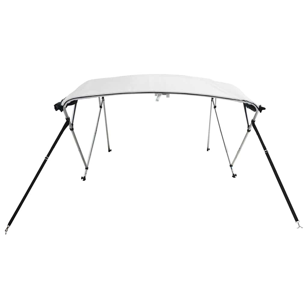 vidaXL Bimini z siatkowymi ściankami, 4 pałąki, 243x(230-244)x137 cm