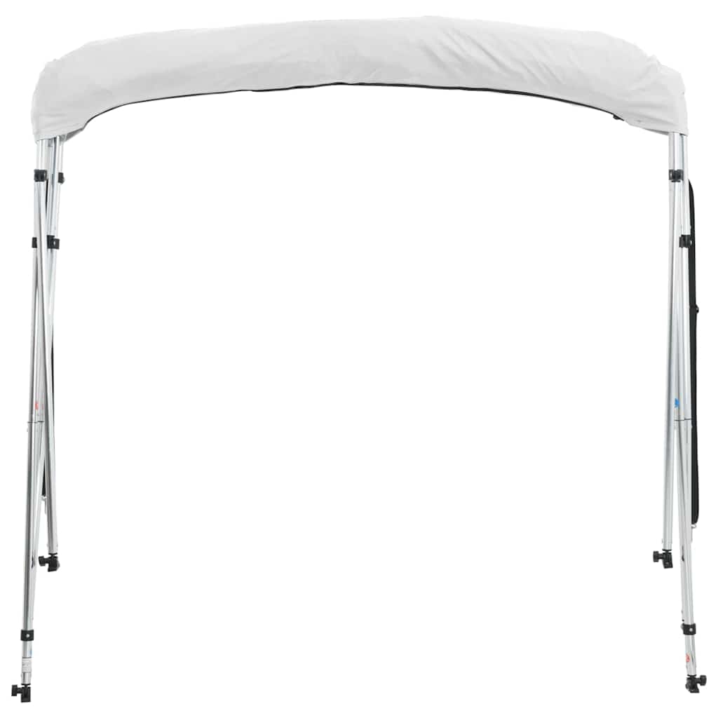 vidaXL Bimini z siatkowymi ściankami, 4 pałąki, 243x(230-244)x137 cm