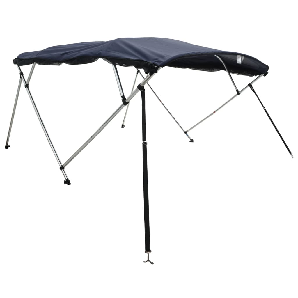 vidaXL Bimini z siatkowymi ściankami, 4 pałąki, 243x(170-182)x137 cm