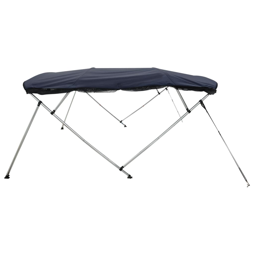 vidaXL Bimini z siatkowymi ściankami, 4 pałąki, 243x(170-182)x137 cm