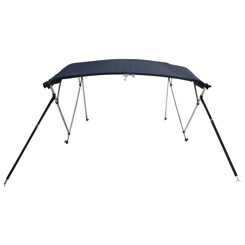 vidaXL Bimini z siatkowymi ściankami, 4 pałąki, 243x(185-198)x137 cm