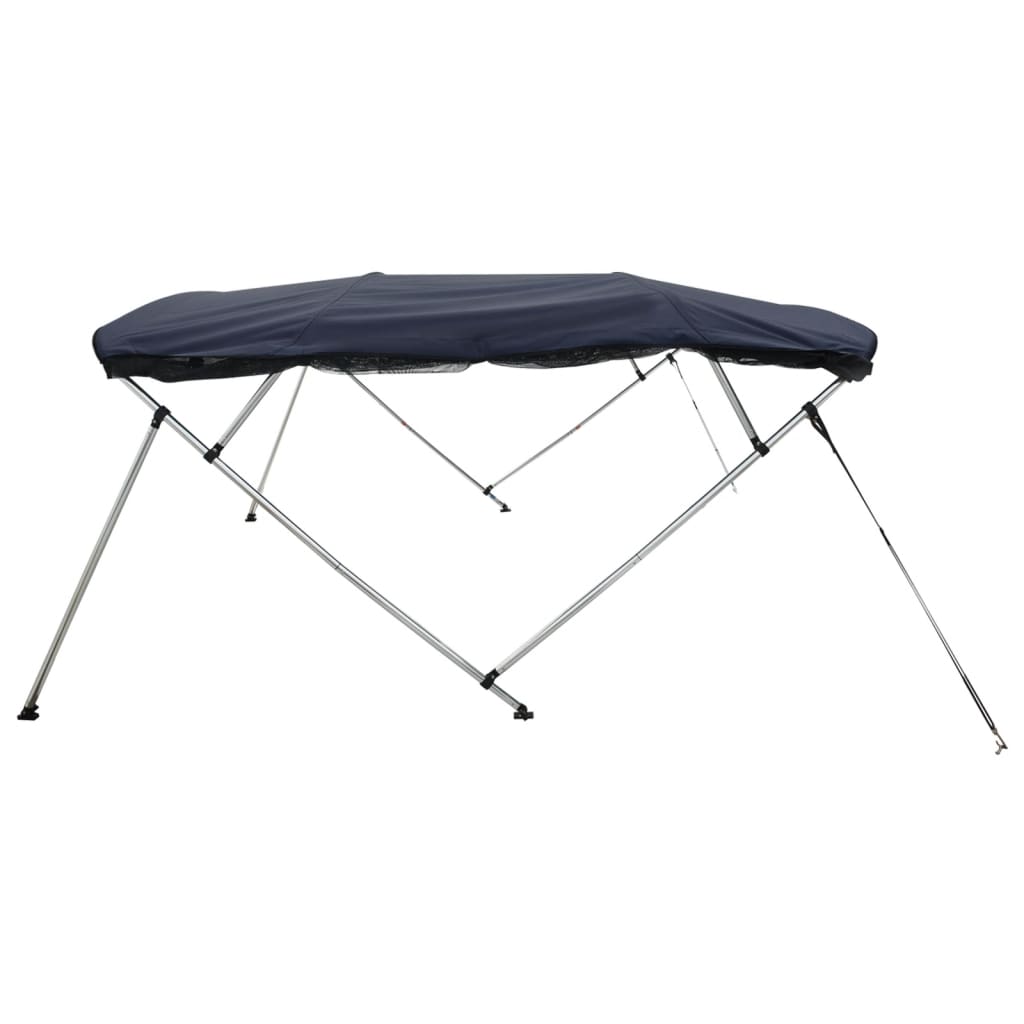 vidaXL Bimini z siatkowymi ściankami, 4 pałąki, 243x(185-198)x137 cm