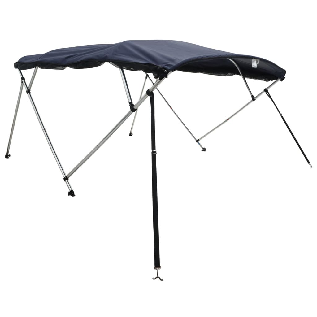 vidaXL Bimini z siatkowymi ściankami, 4 pałąki, 243x(230-244)x137 cm