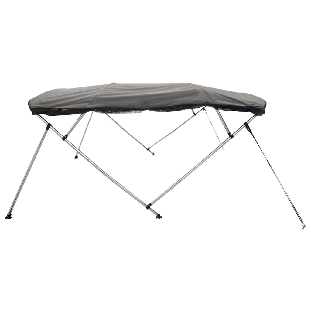 vidaXL Bimini z siatkowymi ściankami, 4 pałąki, 243x(170-182)x137 cm