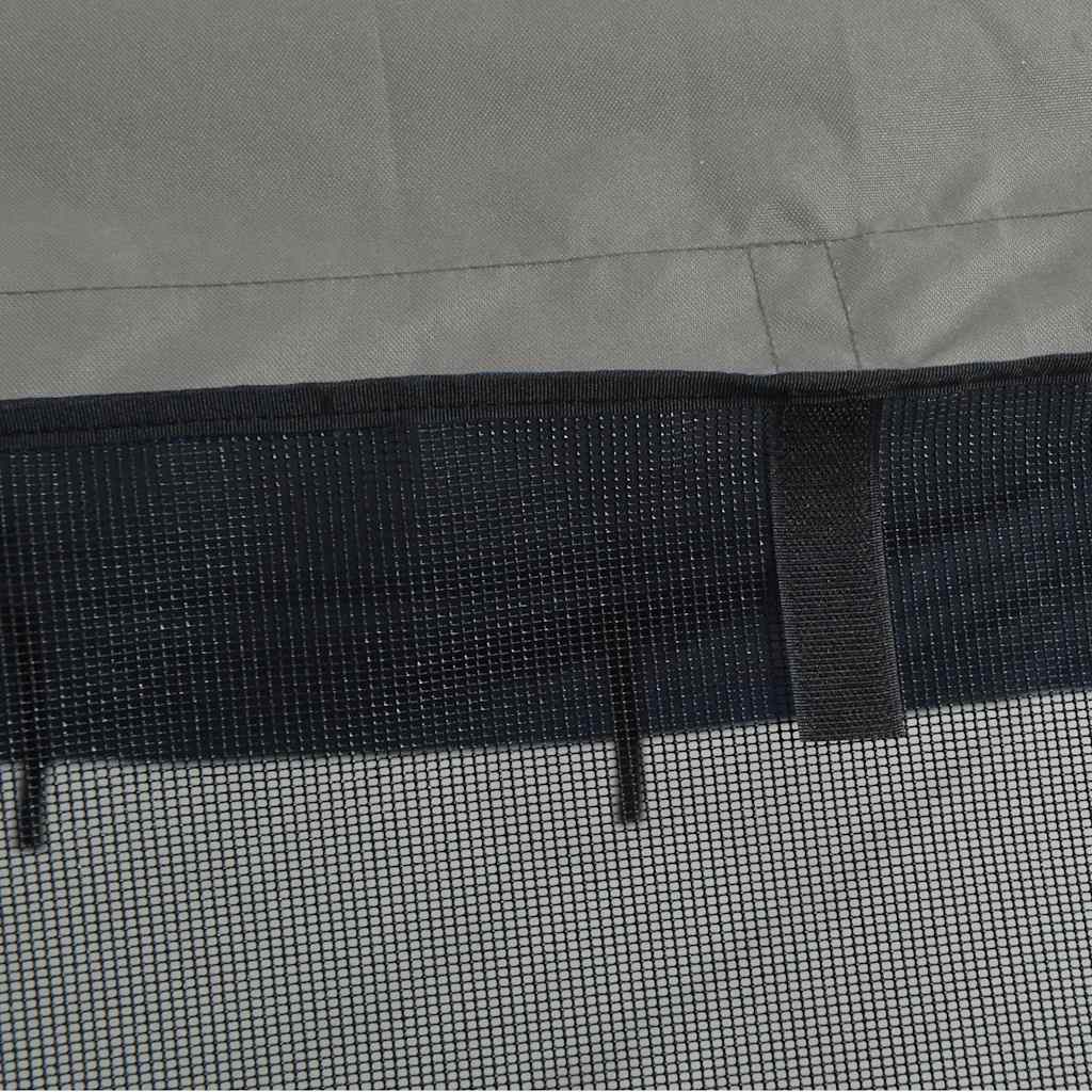 vidaXL Bimini z siatkowymi ściankami, 4 pałąki, 243x(170-182)x137 cm