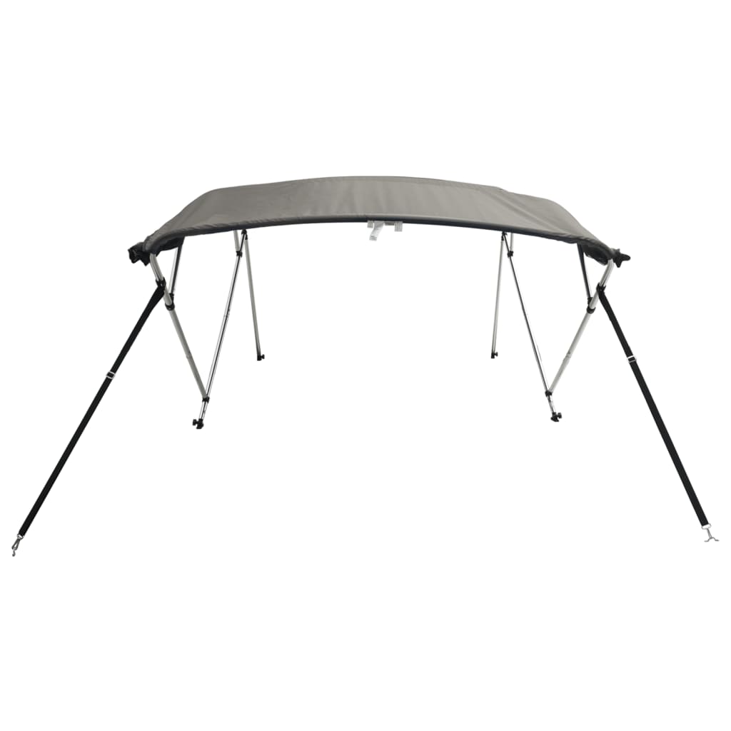 vidaXL Bimini z siatkowymi ściankami, 4 pałąki, 243x(185-198)x137 cm