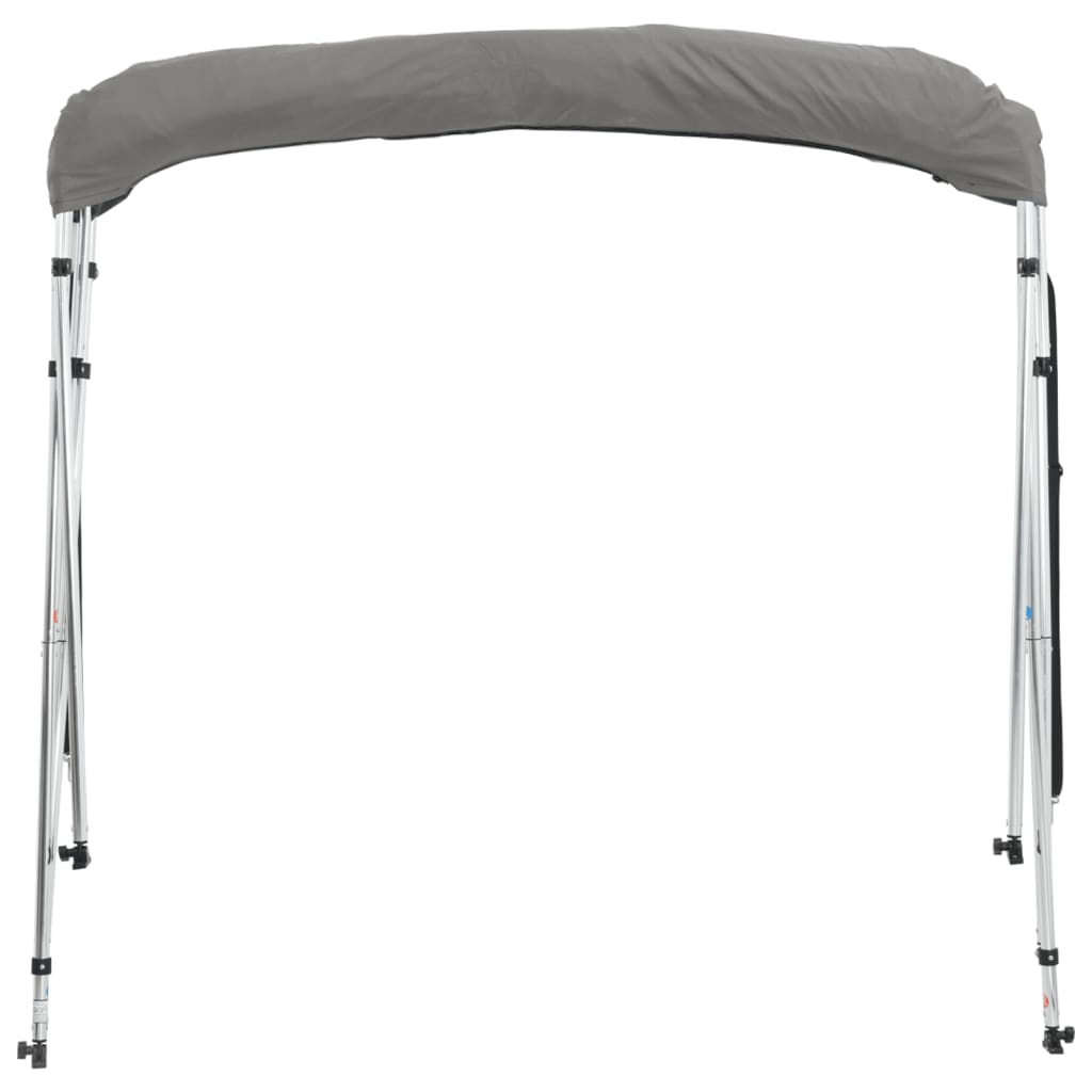 vidaXL Daszek bimini ze ściankami, 4 pałąki, 243x(200-213)x137 cm